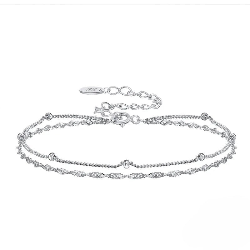 PULSERA DOBLE PLATA