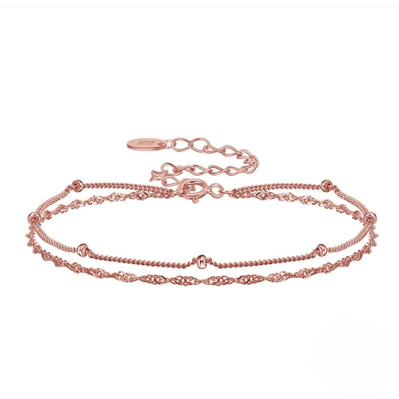 PULSERA DOBLE ROSA