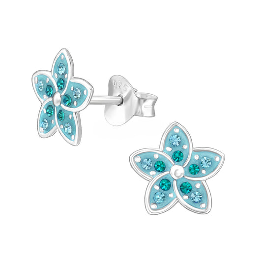 PENDIENTES AGUAMARINA