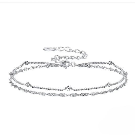 PULSERA DOBLE PLATA