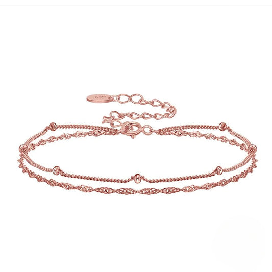 PULSERA DOBLE ROSA
