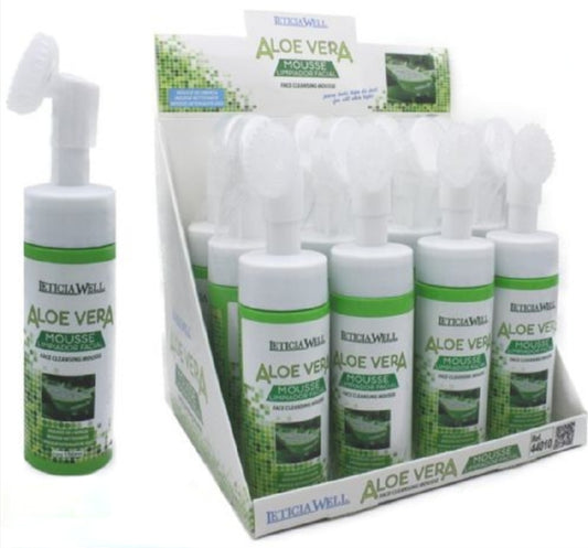 LIMPIADOR FACIAL EN MOUSSE DE ALOE VERA Y CEPILLO, LETICIA WELL