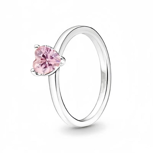ANILLO CORAZÓN ROSA