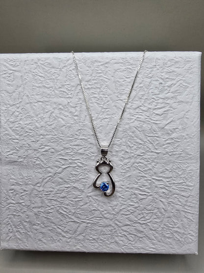 COLLAR GATO AZUL